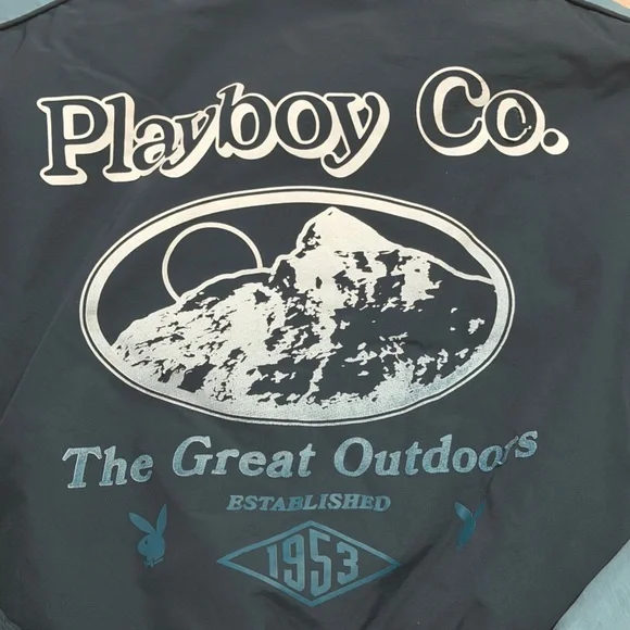 Playboy By PacSun Ski Puffer Jacket in Navy & Grey. Size M/L. - Picture 4 of 16